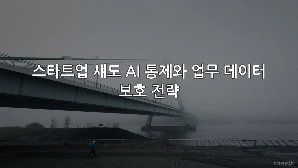 스타트업 섀도 AI 통제와 업무 데이터 보호 전략