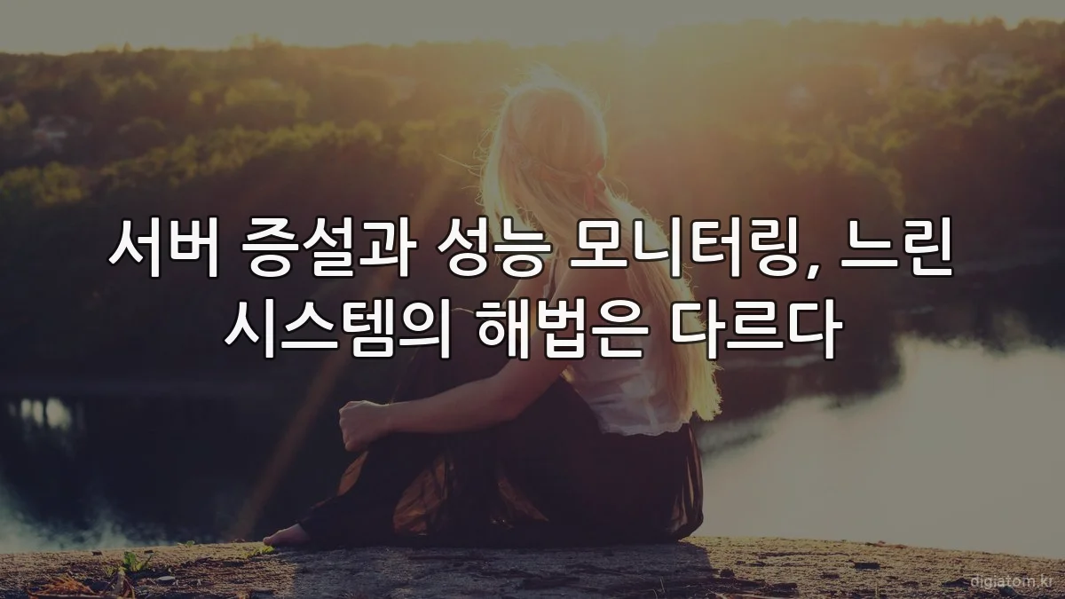 서버 증설과 성능 모니터링, 느린 시스템의 해법은 다르다