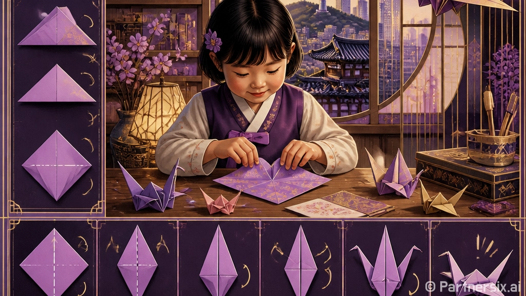 초보자를 위한 학 접는법, 종이 한 장으로 예쁘게 접는 방법