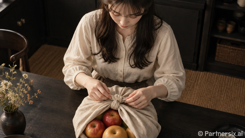 과일 보자기 묶는법, 처음 해도 선물처럼 예쁘게 싸는 방법