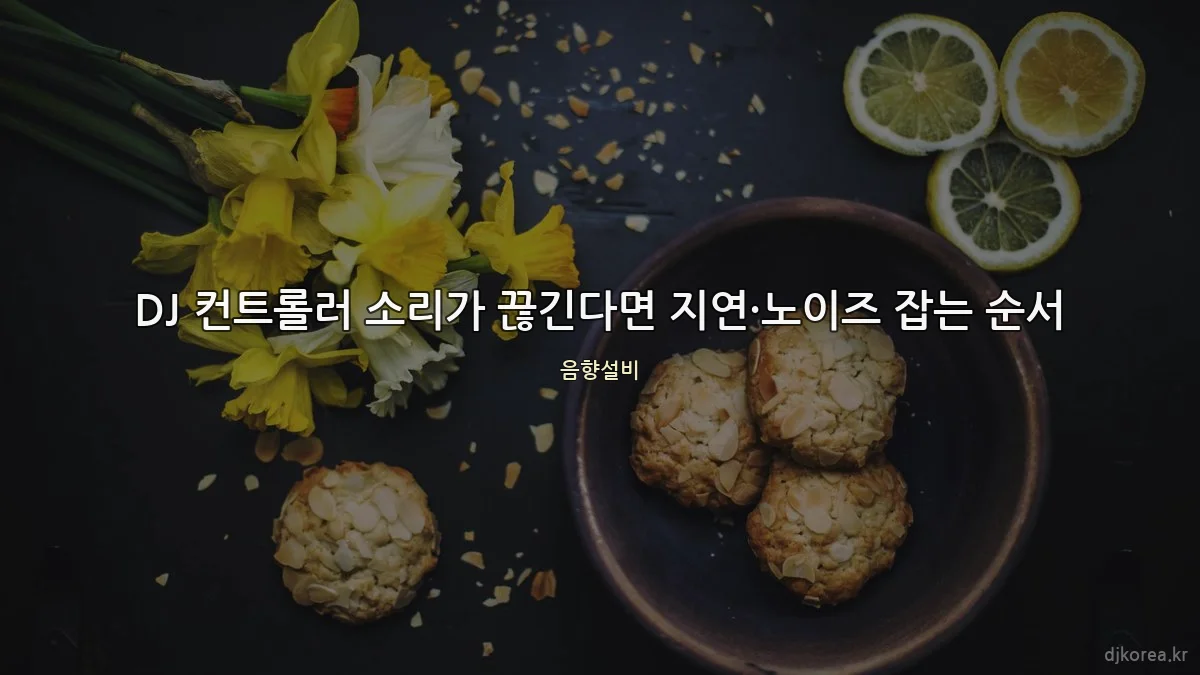 DJ 컨트롤러 소리가 끊긴다면 지연·노이즈 잡는 순서
