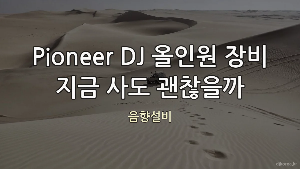 Pioneer DJ 올인원 장비 지금 사도 괜찮을까