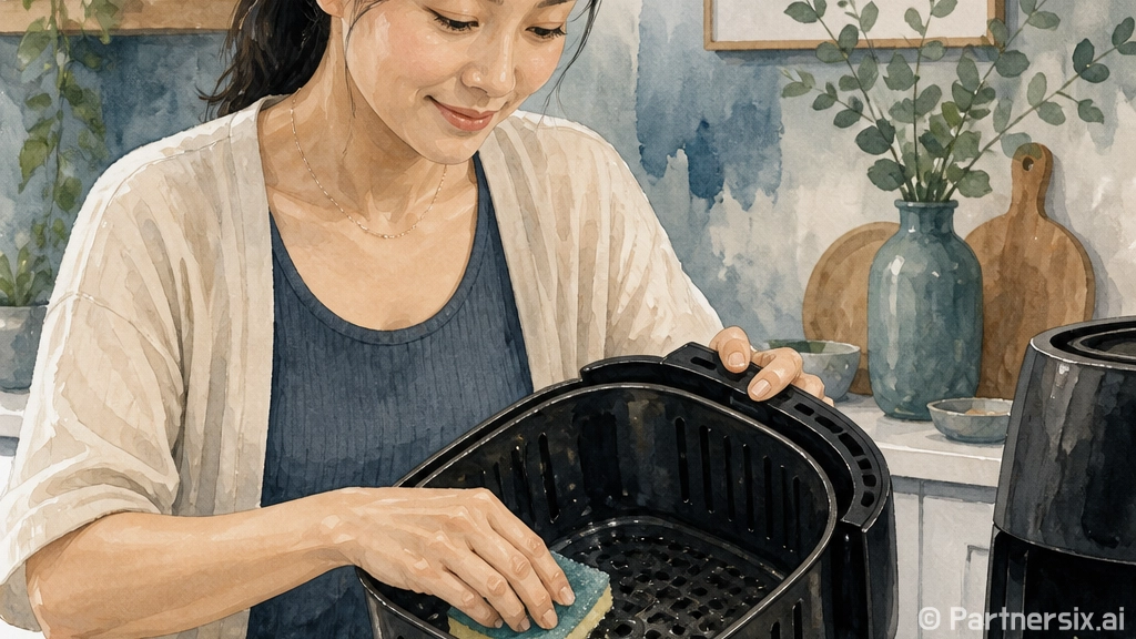 에어프라이어 청소 오래 밀리지 않게 하는 방법