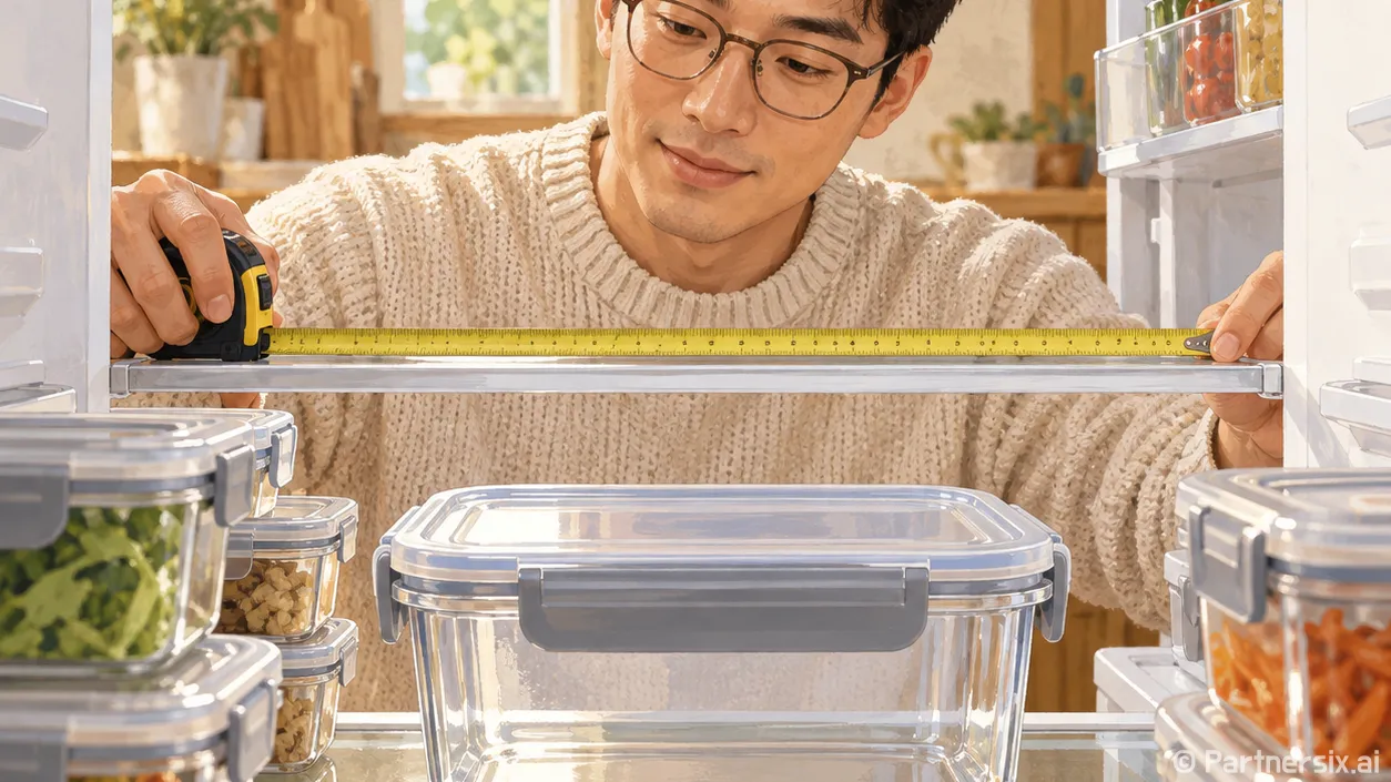 엔에프락 밀폐용기 고를 때 냉장고부터 재는 방법