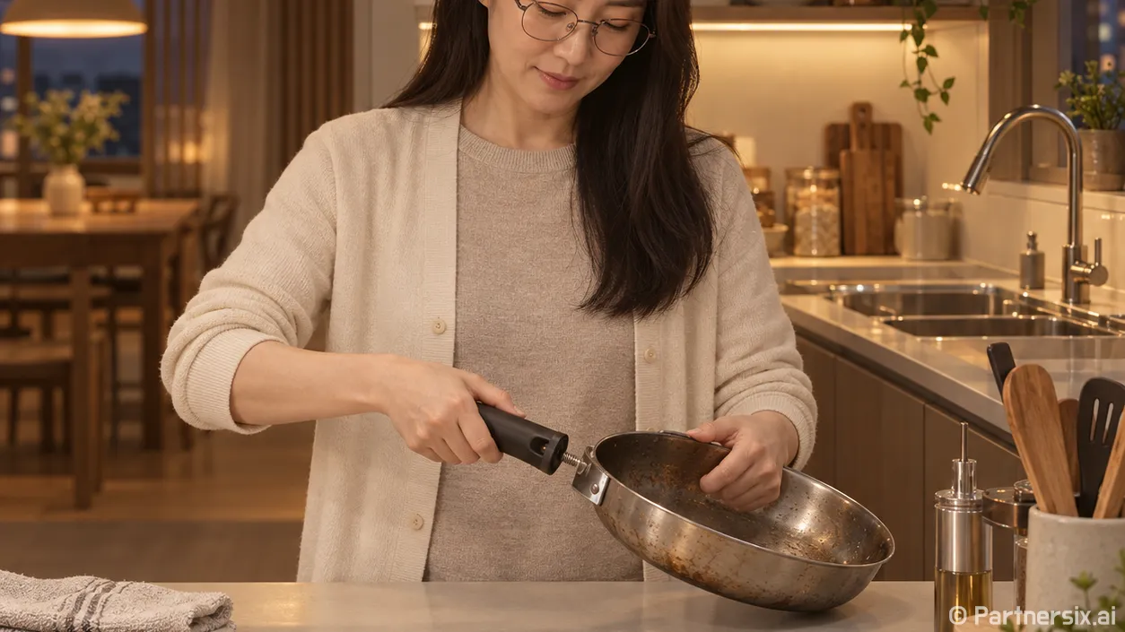 프라이팬 버리는법 손잡이부터 확인하세요