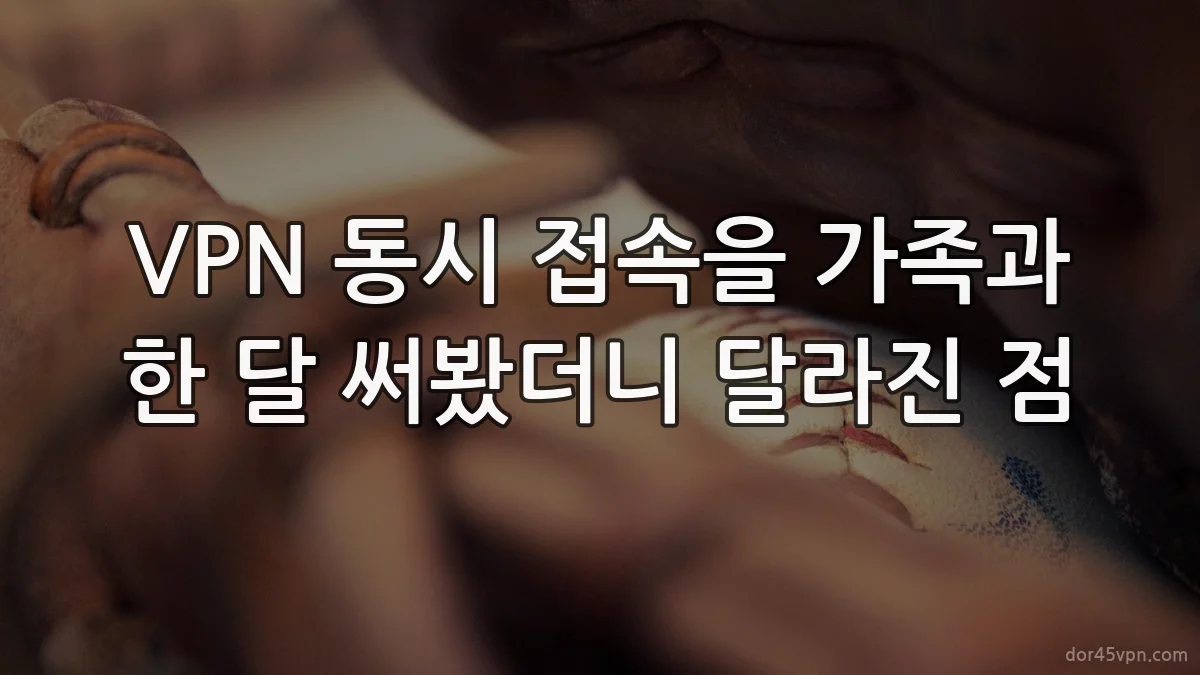 VPN 동시 접속을 가족과 한 달 써봤더니 달라진 점
