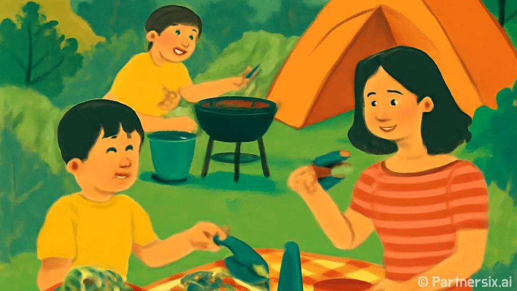 여름 캠핑 음식, …