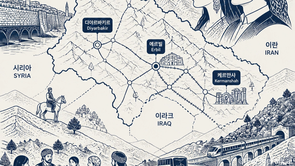 쿠르드족 지역을 여…