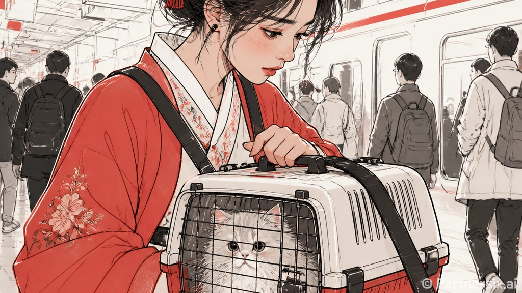 장모 캐리어 들고 …