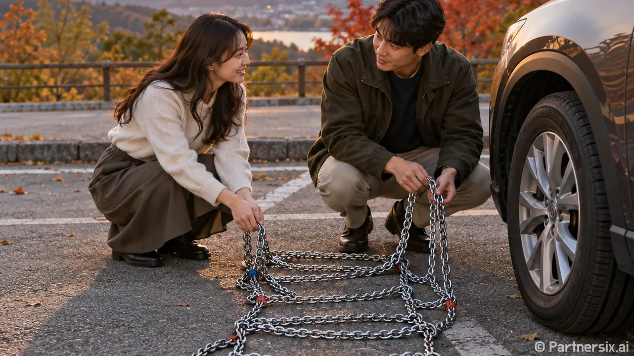 스노우체인 장착 처음이라면 이렇게 하세요