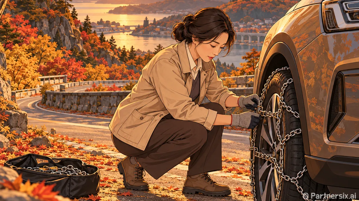 스노우체인 장착하는법 눈길에서 당황하지 않으려면