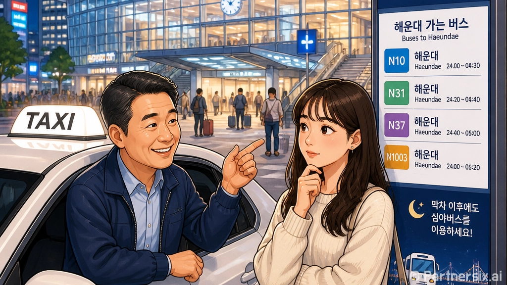 부산 심야버스 타는…