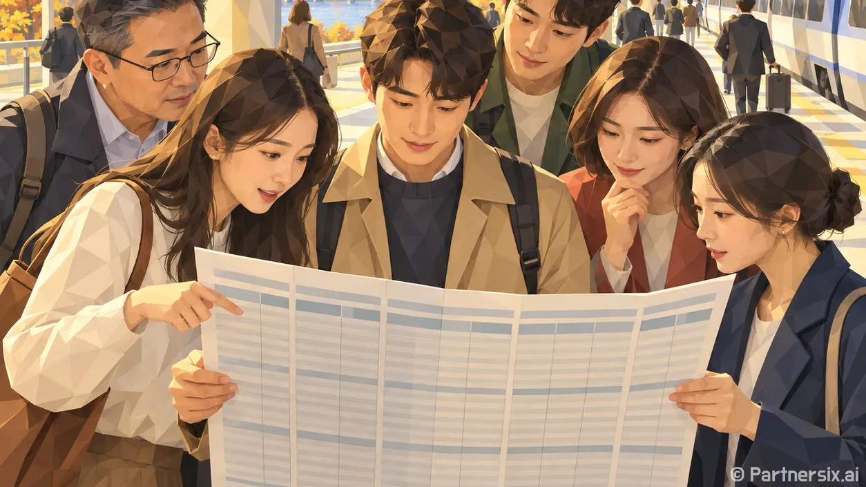 경강선 배차간격 놓치지 않고 시간표 읽는 방법