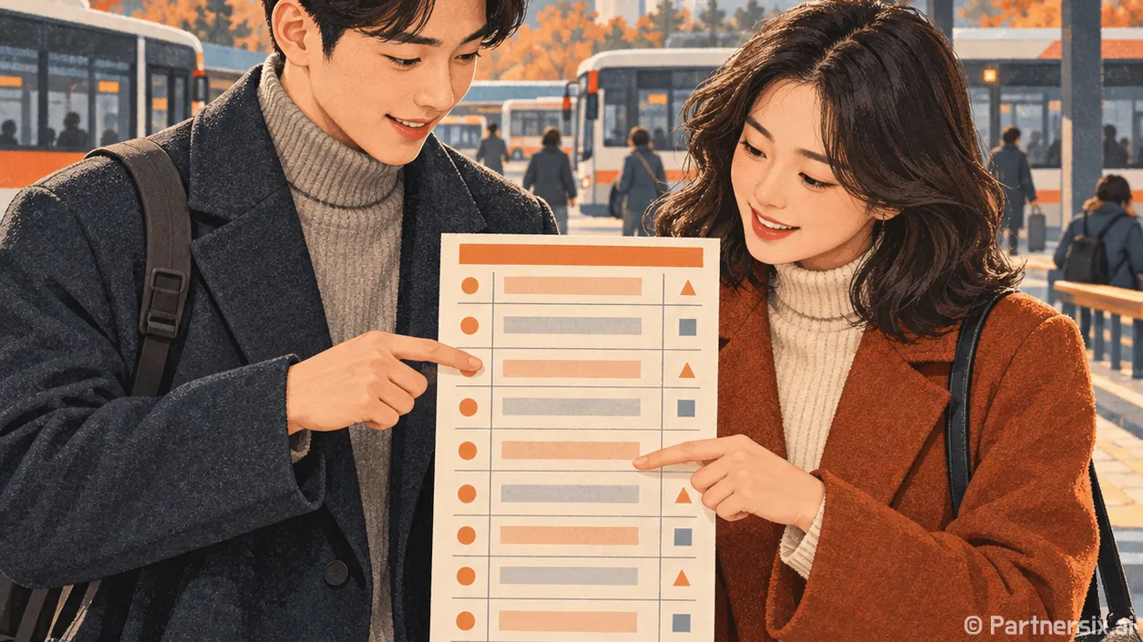버스 배차간격 문제점 피해서 표 찾는 방법
