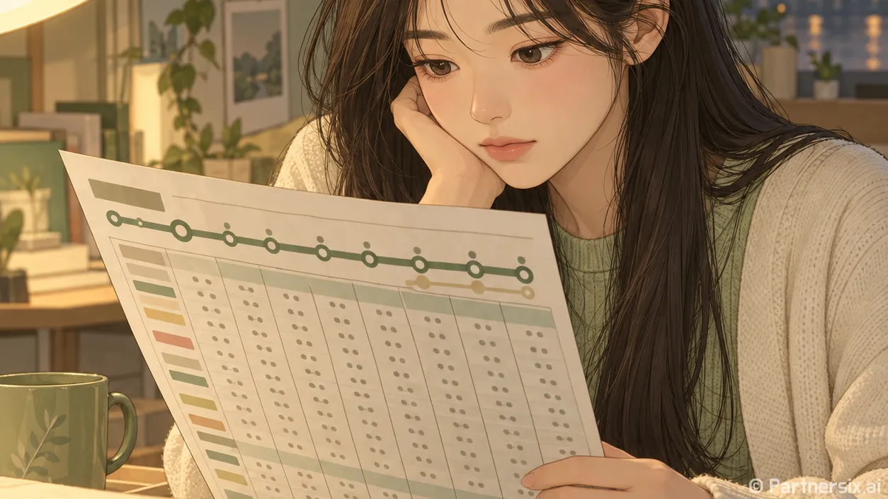 지하철 배차간격을 시간표에서 읽는 방법