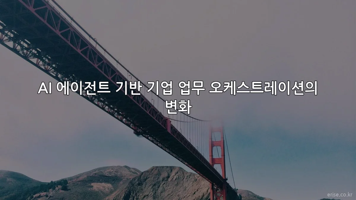 AI 에이전트 기반 기업 업무 오케스트레이션의 변화