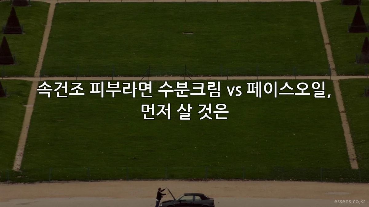 속건조 피부라면 수분크림 vs 페이스오일, 먼저 살 것은