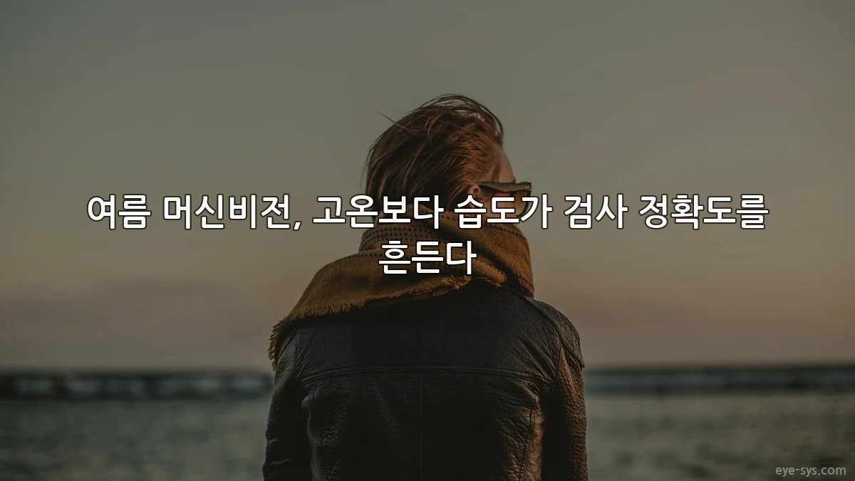 여름 머신비전, 고온보다 습도가 검사 정확도를 흔든다