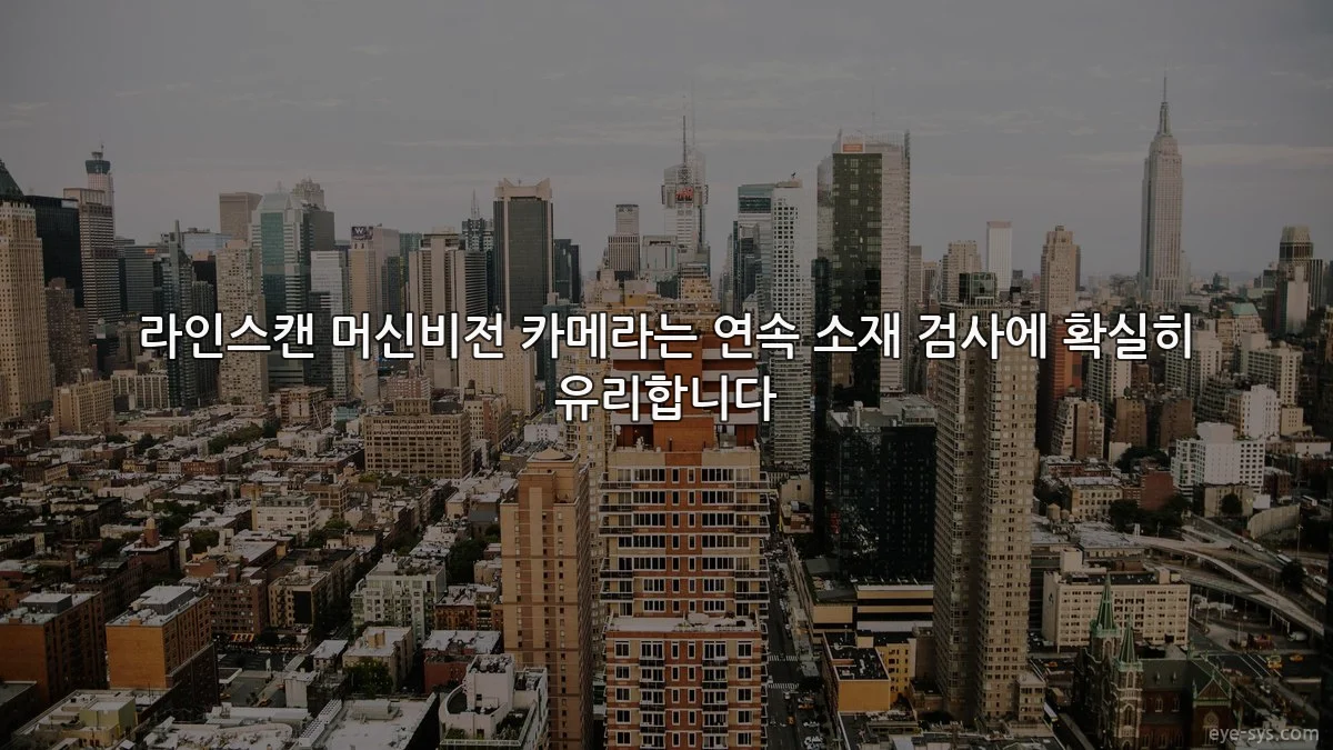 라인스캔 머신비전 카메라는 연속 소재 검사에 확실히 유리합니다