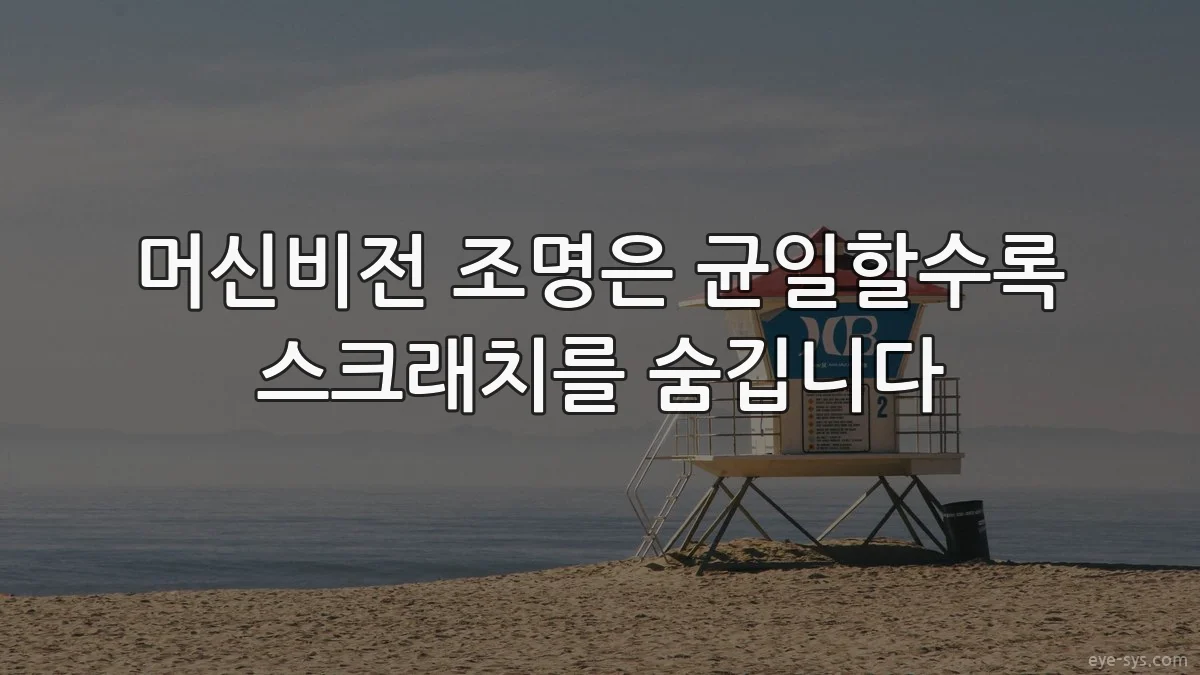 머신비전 조명은 균일할수록 스크래치를 숨깁니다