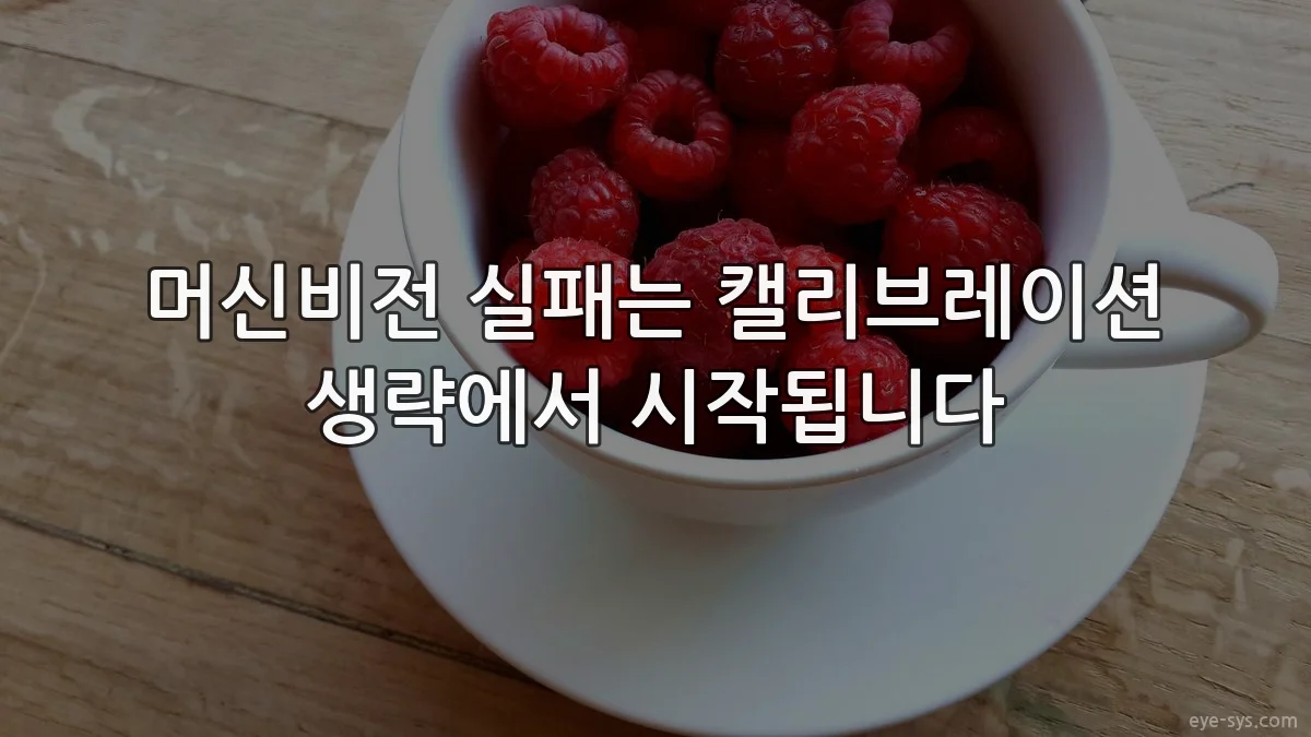 머신비전 실패는 캘리브레이션 생략에서 시작됩니다