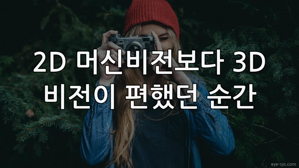 2D 머신비전보다 3D 비전이 편했던 순간