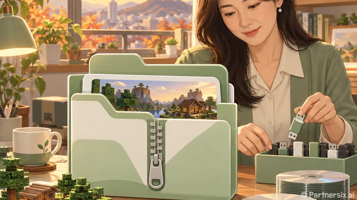 마인크래프트 월드 파일 백업하고 옮기는 방법