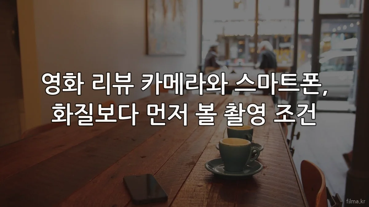 영화 리뷰 카메라와 스마트폰, 화질보다 먼저 볼 촬영 조건