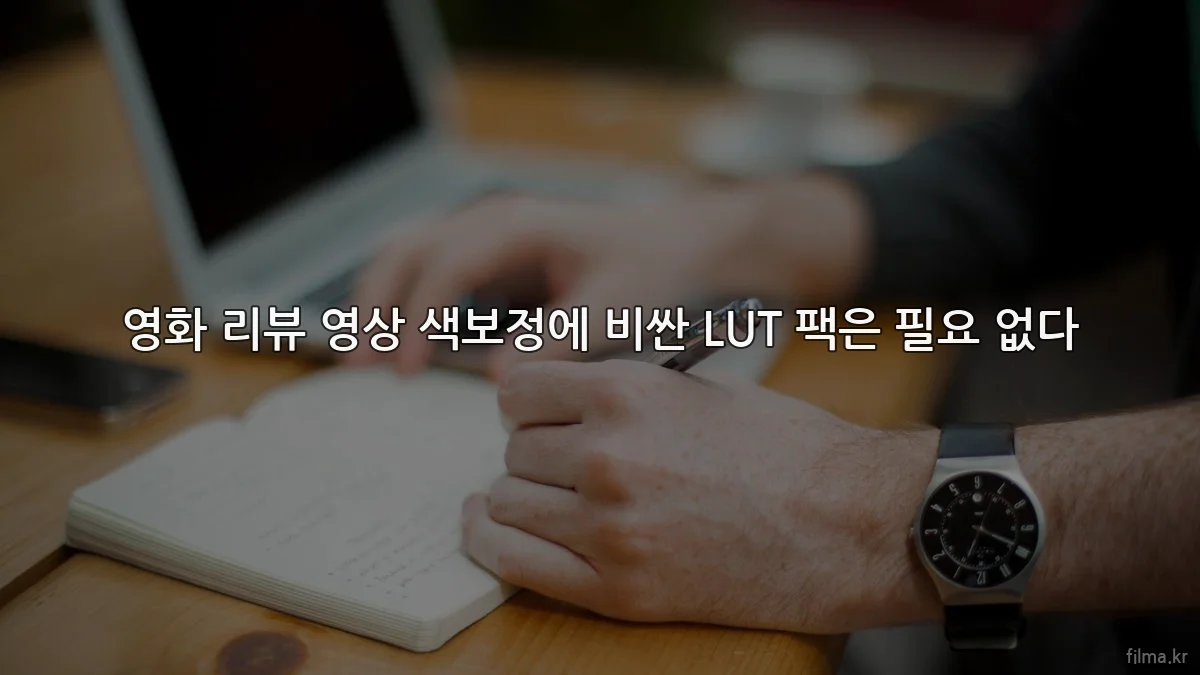 영화 리뷰 영상 색보정에 비싼 LUT 팩은 필요 없다