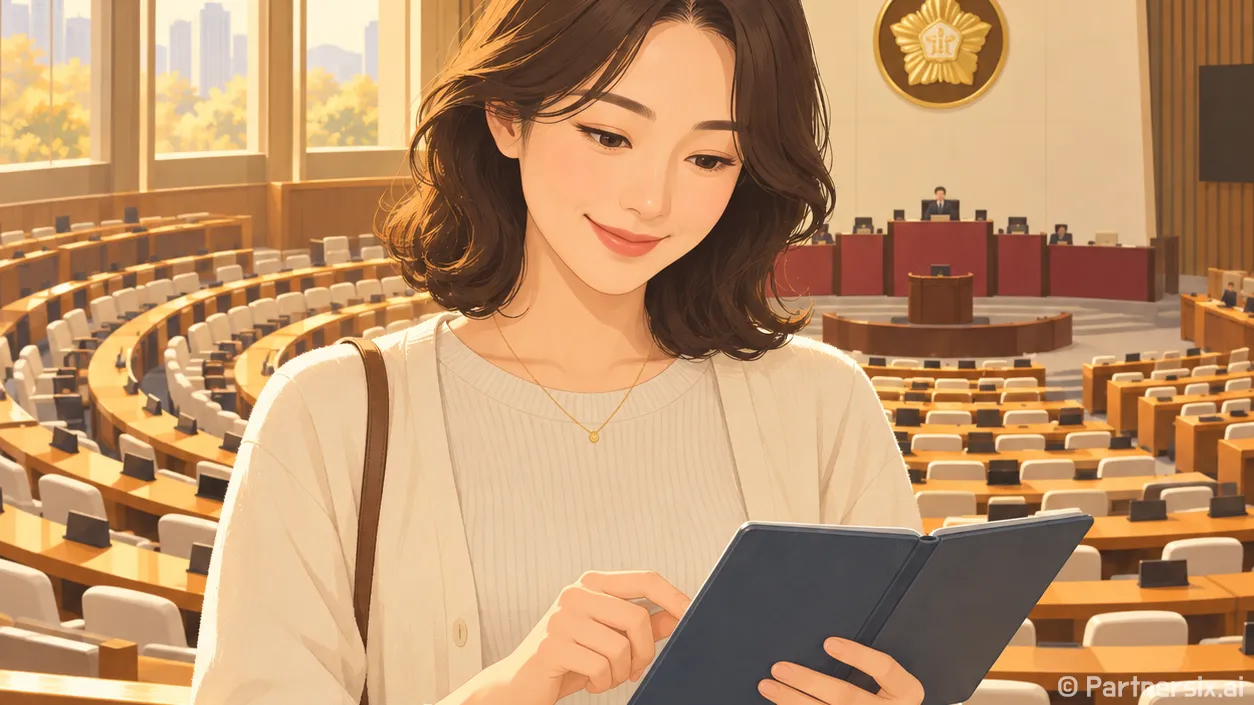 국회 본회의장 참관…