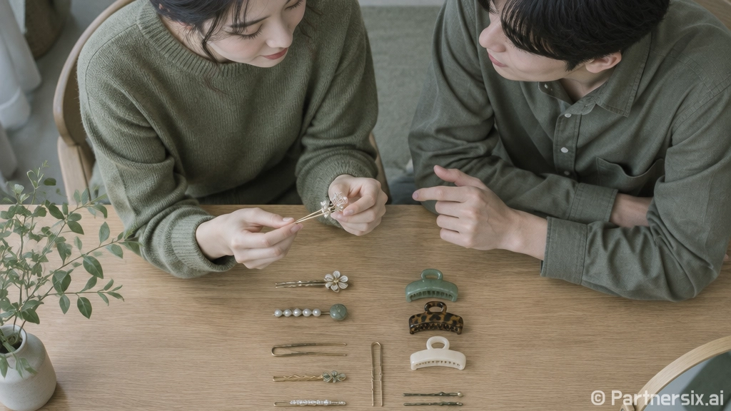 머리핀 예쁘게 고르…