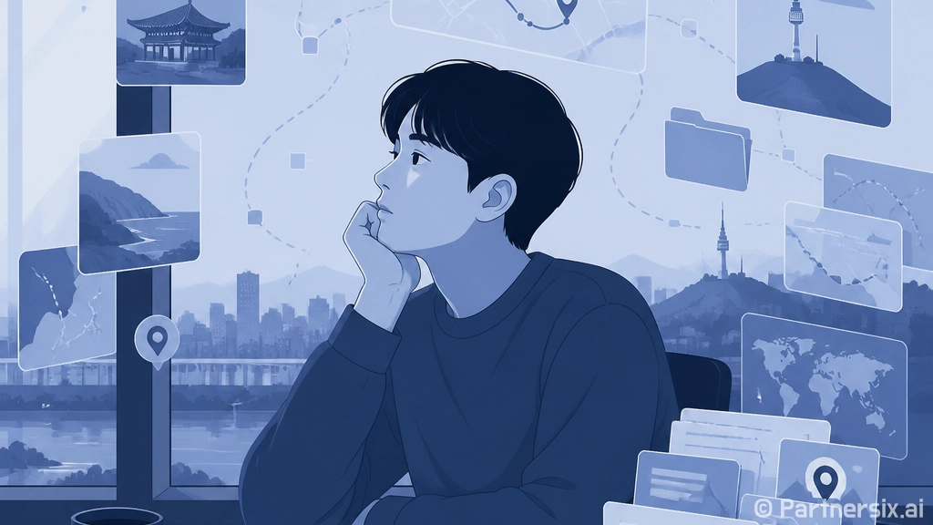 구글 타임라인 비주…