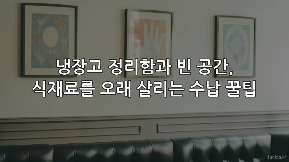 냉장고 정리함과 빈 공간, 식재료를 오래 살리는 수납 꿀팁