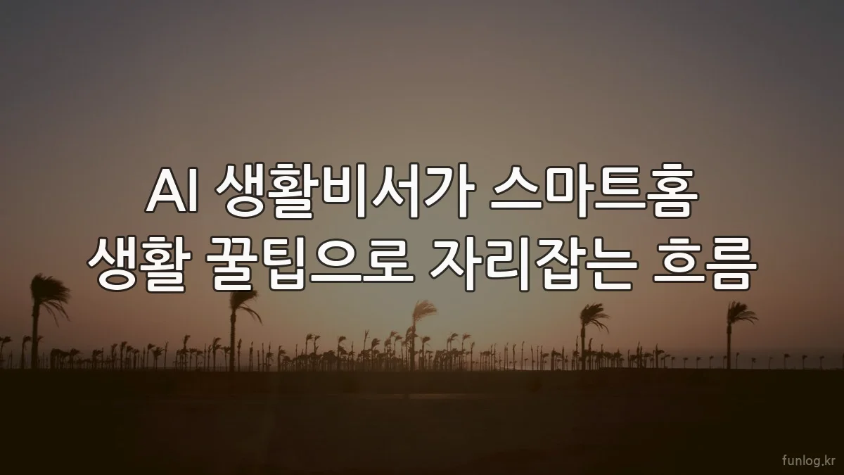 AI 생활비서가 스마트홈 생활 꿀팁으로 자리잡는 흐름