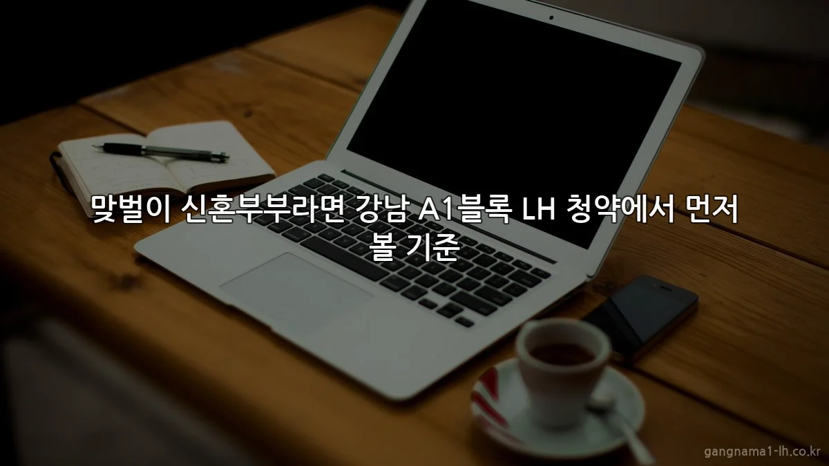 맞벌이 신혼부부라면 강남 A1블록 LH 청약에서 먼저 볼 기준