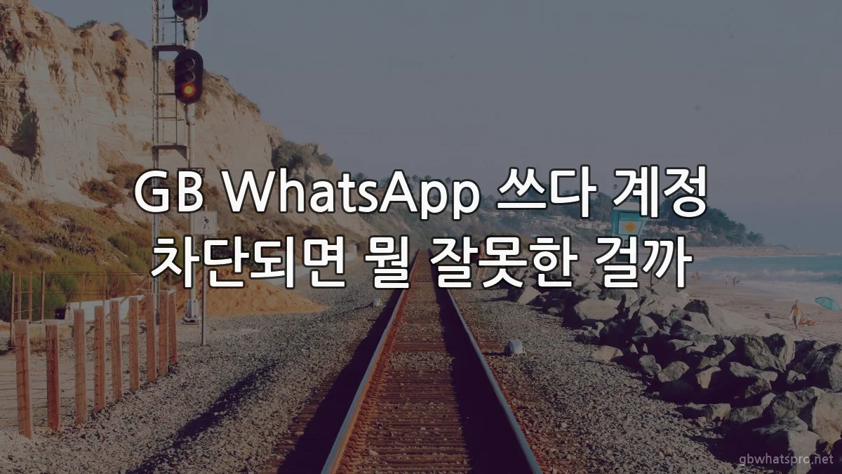 GB WhatsApp 쓰다 계정 차단되면 뭘 잘못한 걸까