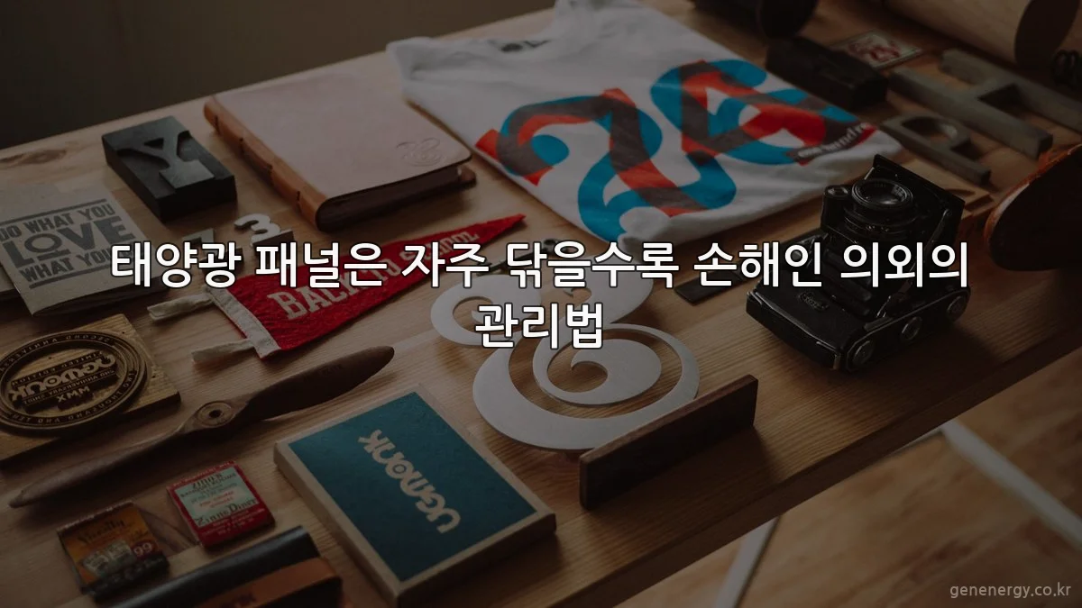 태양광 패널은 자주 닦을수록 손해인 의외의 관리법