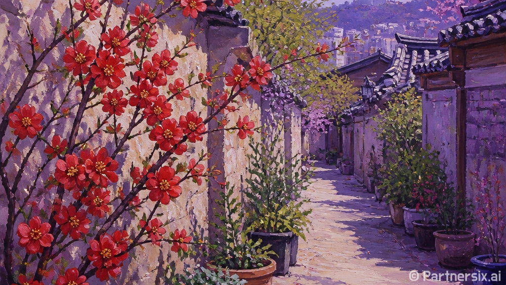 명자꽃 예쁘게 키우…