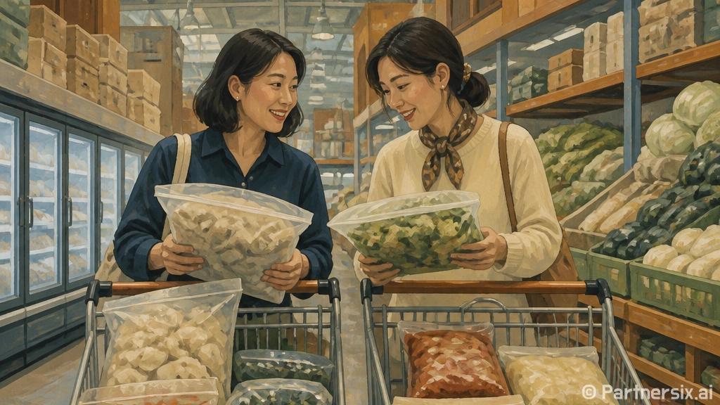 식자재마트에서 장보…