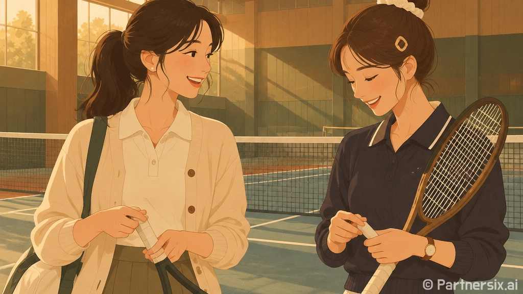 실내테니스장 처음 …