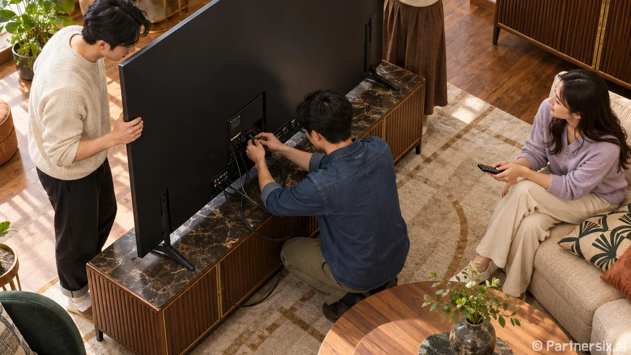 LGTV 처음 연결하고 화면 맞추는 방법