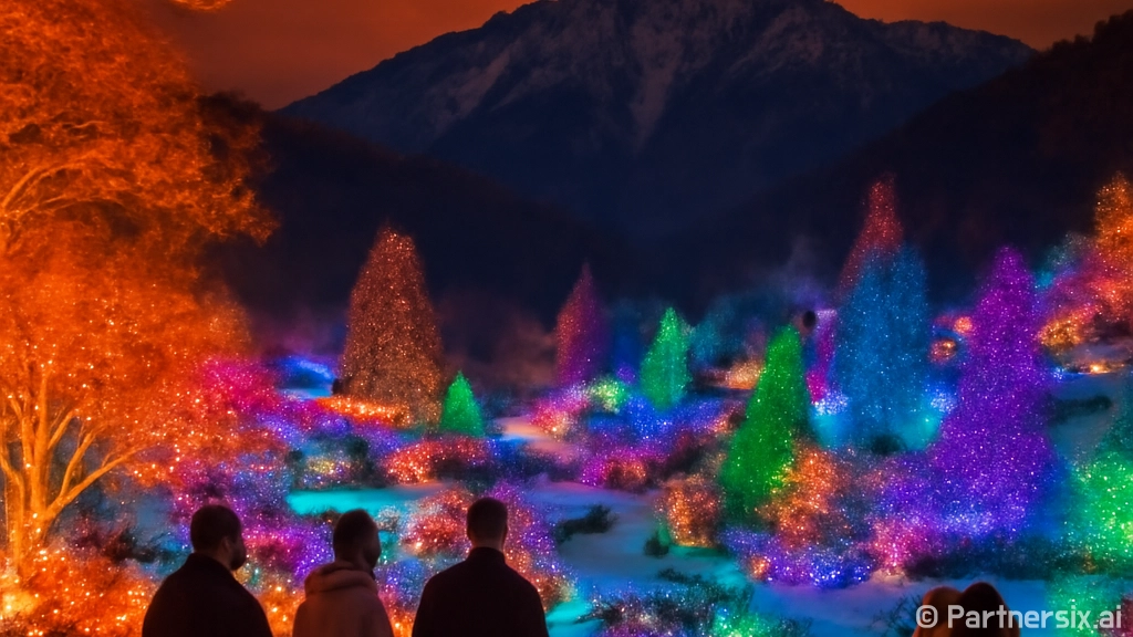 경기도 겨울밤 빛으로 물들다