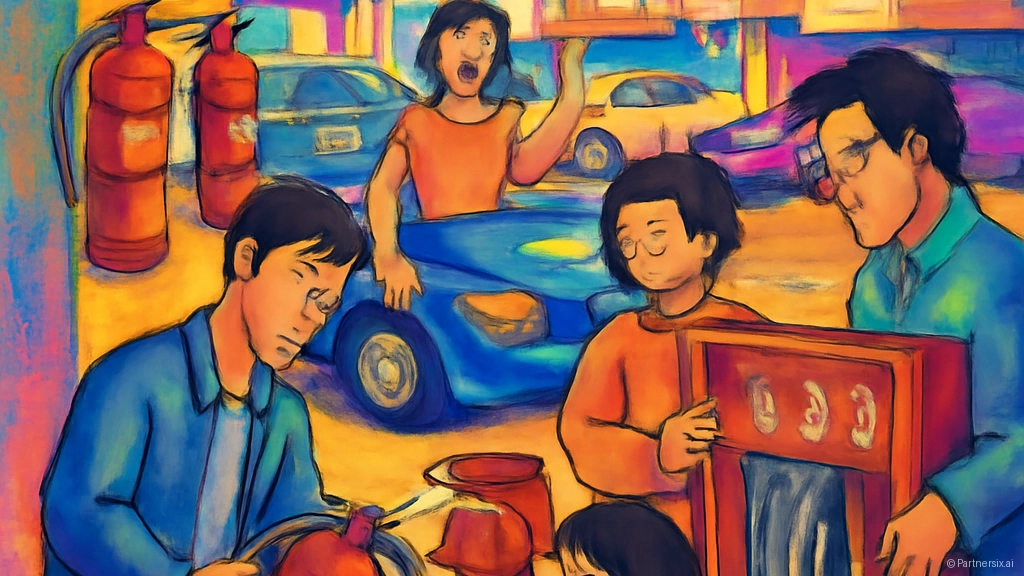 아파트 주차장 소방…