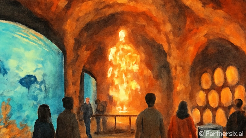 폐광에서 빛나는 관…