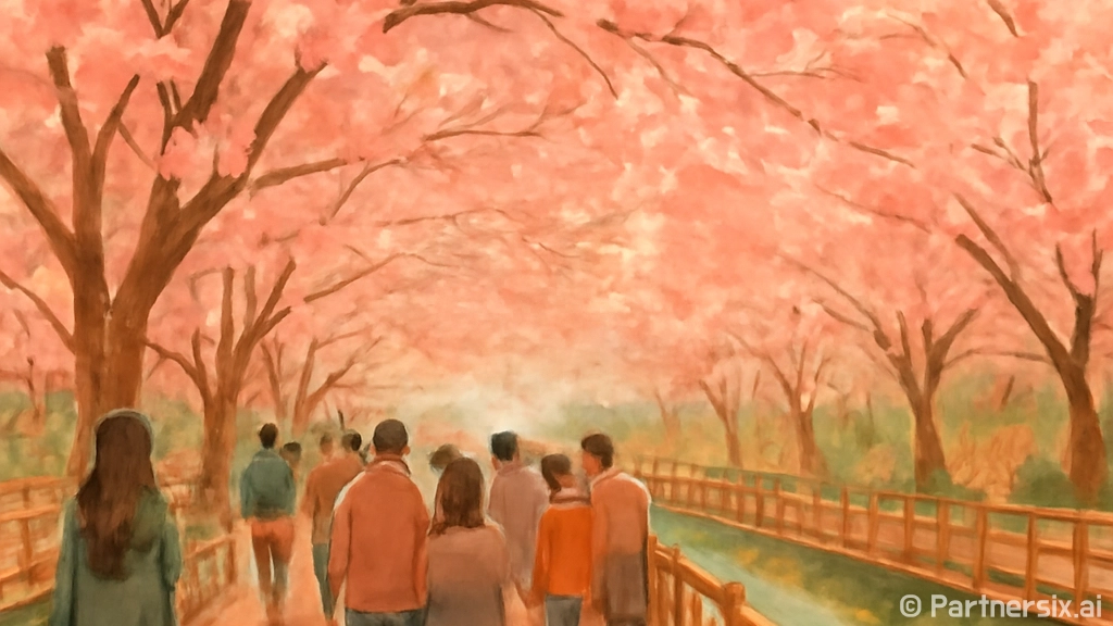 의정부 중랑천 벚꽃…