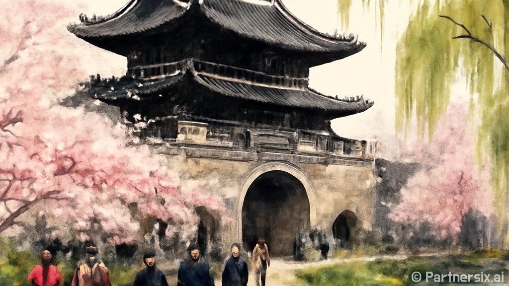 수원화성, 벚꽃 명…