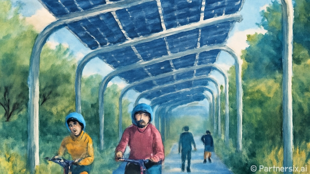 그늘과 태양광이 만든 시흥 자전거길