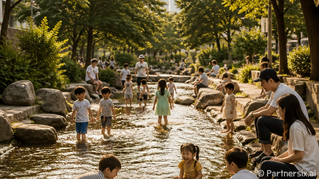 도심 속 숨은 물놀이 명소 학의동 향기공원