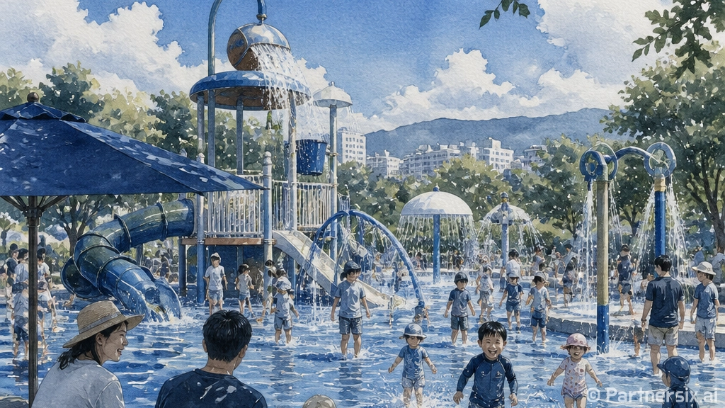 오산 마중숲 물놀이장, 시원한 여름 피서 명소