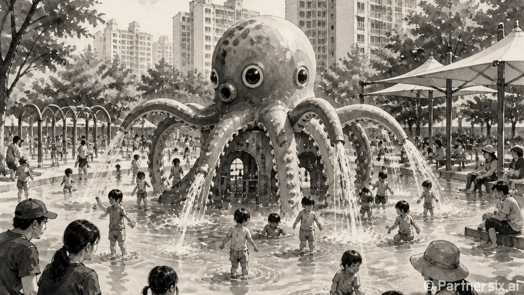용인 신봉힐링공원 문어 물놀이장 체험기